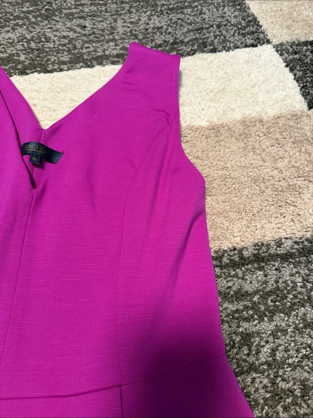 RACHEL Rachel Roy Anise fit and flare dress, plum passion purple, size L EUC!